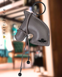 Produktbild von HV Polo Schlüsselanhänger HVPRubia Pebble aus Kunstleder in Grau