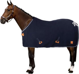 HV Polo Scottie Woll-Fleecedecke für Pferde in Blau – Bild 1 von 7