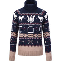 Produktbild von HV Polo Strickpullover mit Muster für Damen in Navy Größe XS