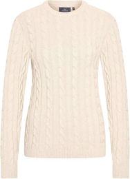 Produktbild von HV Polo Tally Pullover Damen Weiß Baumwolle Größe S