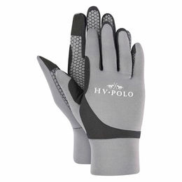 HV Polo Tech Reithandschuhe für Damen Mittelsaison Grau Silikon XL – Bild 1 von 2