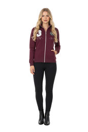 Produktbild von HV Polo Trainingsjacke Favouritas Reitjacke für Damen in Dark Berry Gold