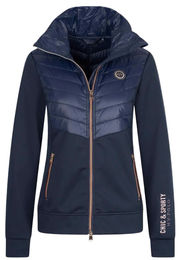 Produktbild von HV Polo Trainingsjacke HVPNorah Reitjacke für Damen aus Fleece in Navy Blau wasserabweisend