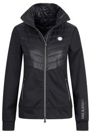 Produktbild von HV Polo Trainingsjacke HVPNorah Reitjacke für Damen aus Fleece in Schwarz wasserabweisend