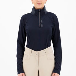 Produktbild von HV Polo Trainingsshirt Denise für Damen in Navy Blau aus Polyester für Herbst und Winter