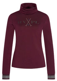 Produktbild von HV Polo Trainingsshirt HVPAdeline für Damen in Dark Berry aus Baumwolle