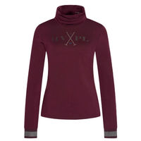 Produktbild von HV Polo Trainingsshirt HVPAdeline für Damen in Dark Berry aus Baumwolle