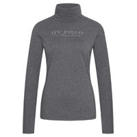 Produktbild von HV Polo Trainingsshirt HVPAdeline Reitshirt für Damen in Anthrazit aus Baumwolle