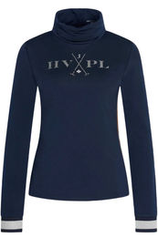 Produktbild von HV Polo Trainingsshirt HVPAdeline Reitshirt für Damen in Navy Blau aus Baumwolle