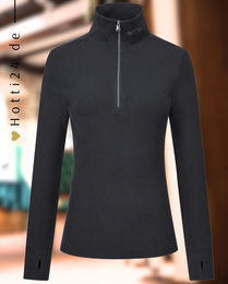 HV Polo Trainingsshirt HVPVeronique Reitshirt für Damen Schwarz Winter – Bild 1 von 1