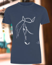 Produktbild von HV Polo Trainingsshirt Wendy Reitshirt für Kinder Navy Blau