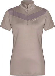 Produktbild von HV Polo Turnier-Poloshirt Reiten für Damen in Beige und Braun Größe L