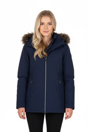 Produktbild von HV Polo Winterjacke HVPIsa Reitjacke für Damen in Navy Blau wasserabweisend