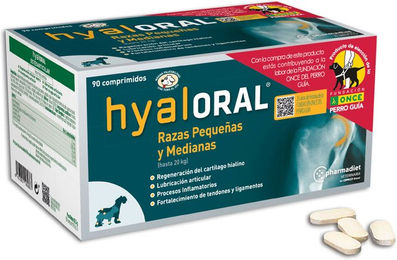 Hyaloral Gelenk-Supplement für Hunde kleiner und mittelgroßer Rassen Adult 90 Tabletten – Bild 1 von 1