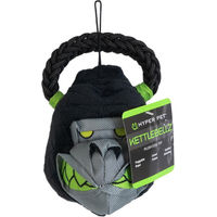 Produktbild von Hyper Pet Kettle Bell Gorilla Plüschspielzeug für Hunde in Schwarz und Grün aus Polyester 17,1 x 12 x 16 cm