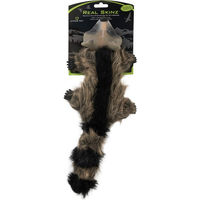 Produktbild von Hyper Pet Real Skinz Quietschspielzeug Waschbär aus Polyester Braun Schwarz 40 x 10 x 8 cm
