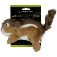 Produktbild von Hyper Pet Wildlife Streifenhörnchen Plüschspielzeug aus Polyester in Braun und Weiß - 1 Stk.