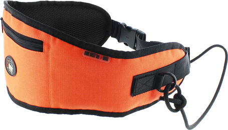 i DOG Canicross ONE Laufgürtel für Zughundesport in Orange mit Mesh-Gewebe – Bild 1 von 9