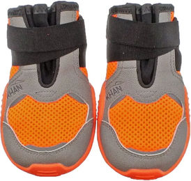 I-DOG Khan Pad N'Air Hundeschuhe aus Gummi wasserabweisend Orange 45 mm – Bild 1 von 7