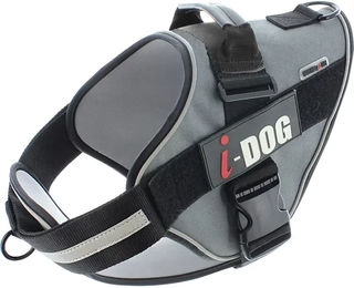 I-DOG NeoCITY Hundegeschirr aus Neopren Grau XS – Bild 1 von 6
