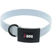 Produktbild von I-DOG Premium Hundehalsband aus Kunststoff in Weiß