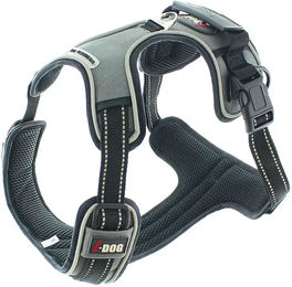 I-DOG Style Hundegeschirr Sportgeschirr aus Polyester Grau Größe M - 1 Stk. – Bild 1 von 8