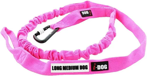 I-DOG Zugleine ALM aus Polyester für Hunde, Blau und Rosa, Medium, 240 cm – Bild 1 von 1