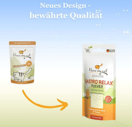 Produktbild von I love my cat Gastro Relax Pulver Nahrungsergänzung für Katzen zur Unterstützung der Magen-Darm-Verdauung 35g - 35 g