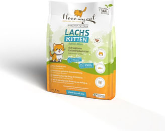 I love my cat Getreidefreies Trockenfutter für Kitten mit Lachs 1,2 kg - 1,2 kg – Bild 1 von 4