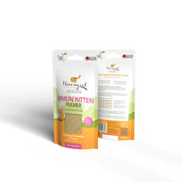 Produktbild von I love my cat Immun Kitten Pulver zur Immunstärkung mit Insekten, hypoallergen und ohne Farb- & Aromastoffe, 35 g - 35 g