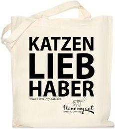 I love my cat Jutebeutel für Katzenfutter für Katzenliebhaber – Bild 1 von 2