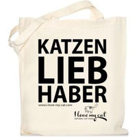 Produktbild von I love my cat Jutebeutel für Katzenfutter für Katzenliebhaber