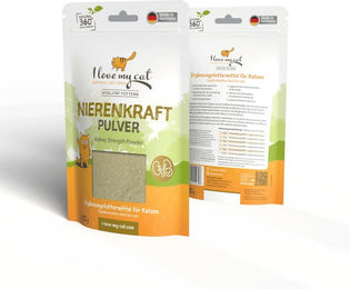 I love my cat Nierenkraft Nahrungsergänzung für Katzen Pulver mit Birkenblättern und Brennnessel 80g - 80 g – Bild 1 von 3
