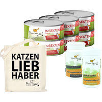 Produktbild von I love my cat Sparset für Britisch Langhaar mit Insekten Nassfutter und Gelenk-Supplement Pulver getreidefrei