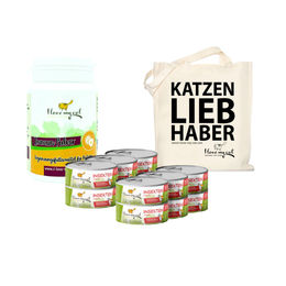 I Love My Cat Sparset für Katzen mit hypoallergenem Nassfutter mit Insektenprotein und Immun Pulver zur Unterstützung von Magen-Darm und Immunsystem - 12 x 85 g – Bild 1 von 2