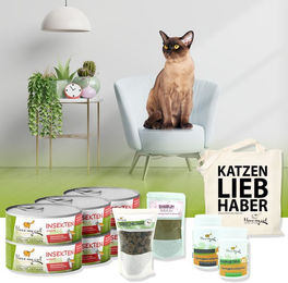 I love my cat Sparset für Katzen mit Insekten Nassfutter und Soft-Snacks getreidefrei und sensitive - 6 x 100 g – Bild 1 von 4