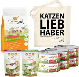 I love my cat Sparset für Kitten Sensitive Hypoallergen mit Insektenprotein und Ergänzungsfuttermitteln – Bild 1 von 6