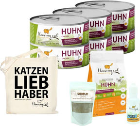 I love my cat Sparset für Langhaar-Katzen mit Huhn getreidefrei zur Pflege von Haut und Fell - 1,2 kg – Bild 1 von 3