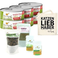 Produktbild von I love my cat Sparset für Maine Coon mit Nassfutter, Soft-Snacks und Insekten-Nahrungsergänzung Pulver hypoallergen und getreidefrei - 6 x 100 g