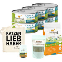 Produktbild von I love my cat Sparset für Russisch Blau mit Lachs und Truthahn getreidefrei Trocken- und Nassfutter