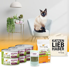 I love my cat Sparset für Siamkatzen mit Huhn getreidefrei zur Unterstützung des Immunsystems - 1,2 kg – Bild 1 von 4