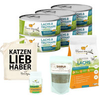 Produktbild von I love my cat Sparset für Somali-Katzen mit Lachs und Truthahn getreidefrei ohne Farb- und Aromastoffe - 6 x 100 g
