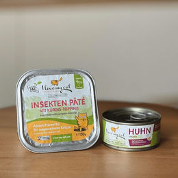 I Love My Cat Sparset mit hypoallergenem Katzen Nassfutter Pastete für Senior Katzen mit Huhn und Insekten getreidefrei – Bild 1 von 4