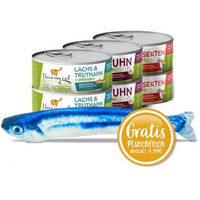 Produktbild von I love my cat Starter-Paket Katzenfutter Nass Huhn Insekten Lachs Truthahn Getreidefrei Hypoallergen 6x100g - 6 x 100 g