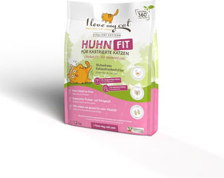 I love my cat Trockenfutter Huhn Light für sterilisierte Katzen Adult 1,2 kg - 1,2 kg – Bild 1 von 3