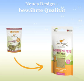 Produktbild von I Love My Cat Immun Pulver Kitten - 35 g
