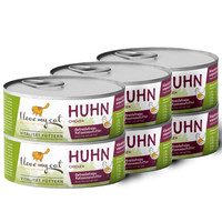 Produktbild von I Love My Cat Katzenfutter Nass mit Huhn - 6 x 100 g