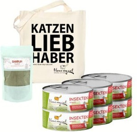 Produktbild von I Love my Cat Sparset für übergewichtige und ernährungssensible Katzen mit Insekten-Nassfutter und Shiitake-Nahrungsergänzung - 6 x 100 g