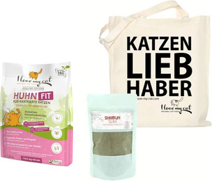 Produktbild von I Love my Cat Sparset Trockenfutter mit Huhn für Katzen mit Übergewicht - 1,2 kg