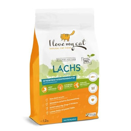 Produktbild von I Love My Cat Trockenfutter mit frischem Lachs für Katzen - 1,2 kg